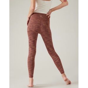 Athleta Transcend High Rise Textured Leggings in Nova Dye Brown